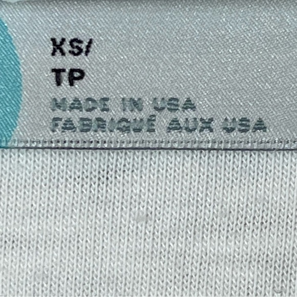 FREE PEOPLE FP Beach Keep Me Oversized Burnout White T-Shirt Top Yellow Seams XS - Picture 4 of 13